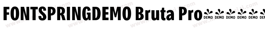FONTSPRINGDEMO Bruta Pro字体转换